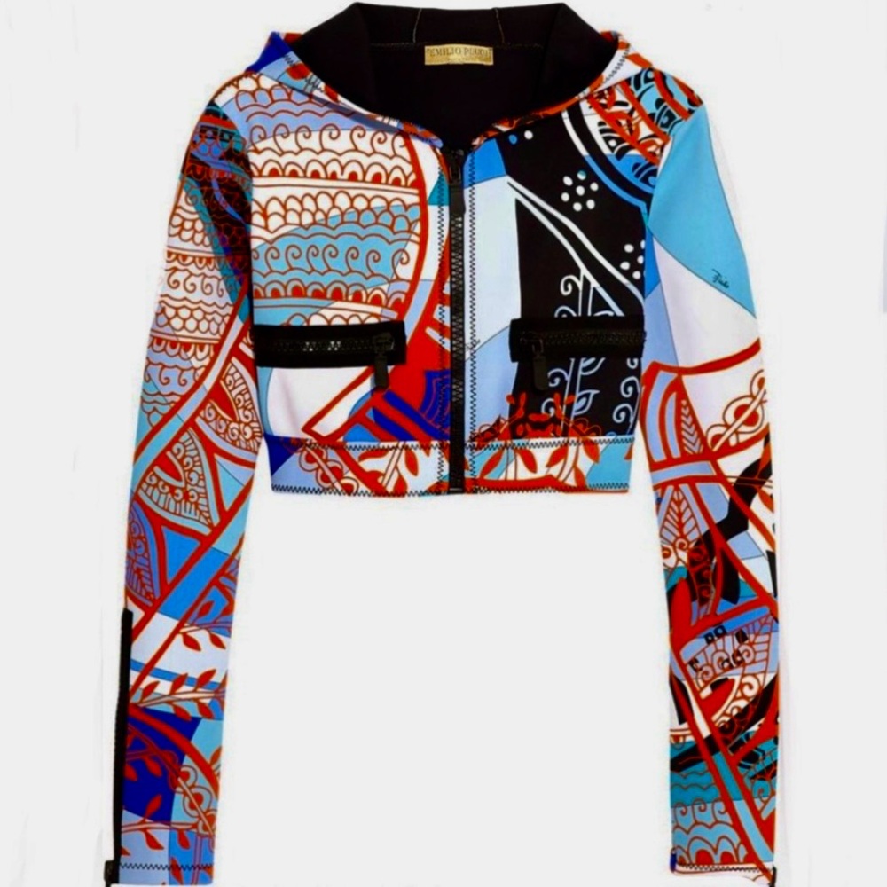 Emilio Pucci Neoprene Hooded Top